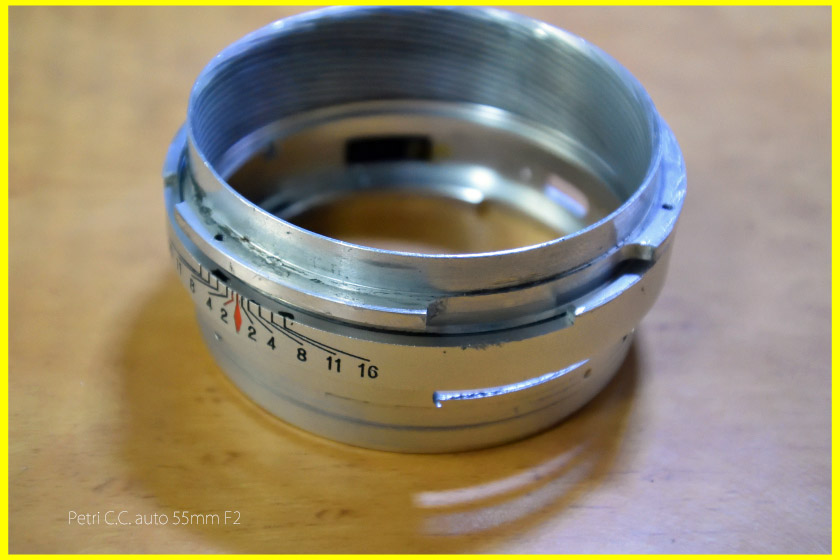 Petri 55mm F2」整備と「Petri C.C. auto 55mm F1.8」ブツ撮りテスト