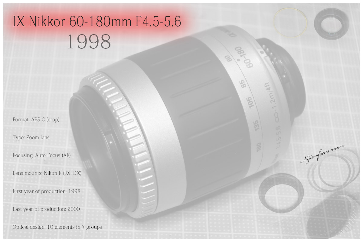 Nikon 「IX-Nikkor 60-180 mm f/ 4.5-5.6」簡単にRepair、example - 虹 