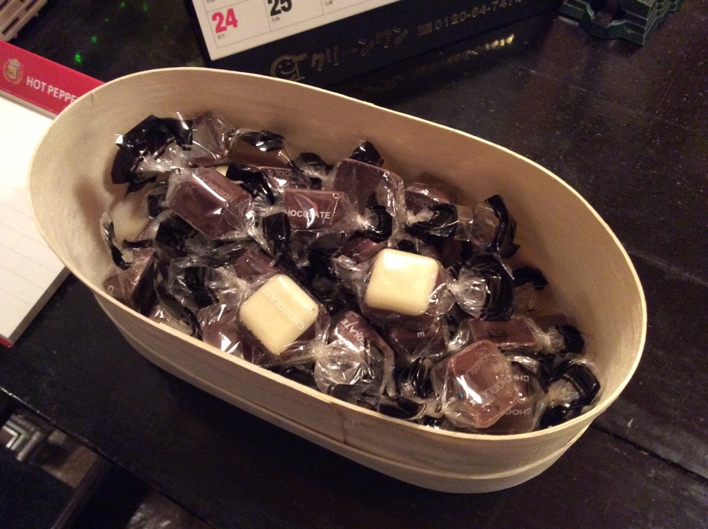 レジ横のチョコ