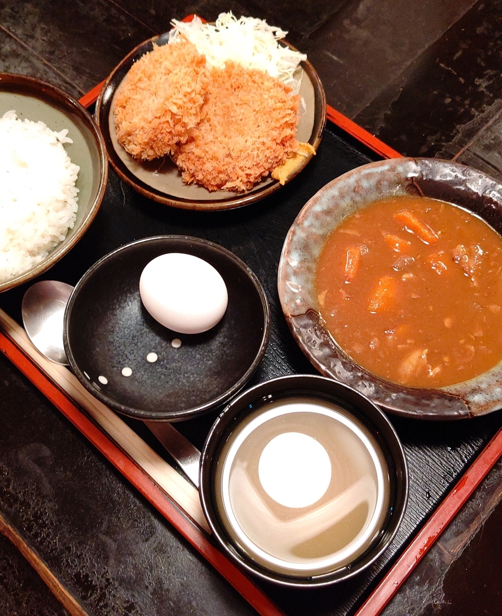 コロッケとカレーのセット