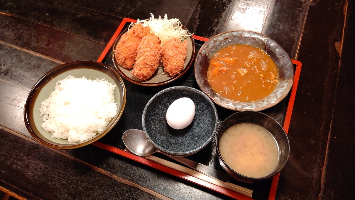 カキフライとカレー