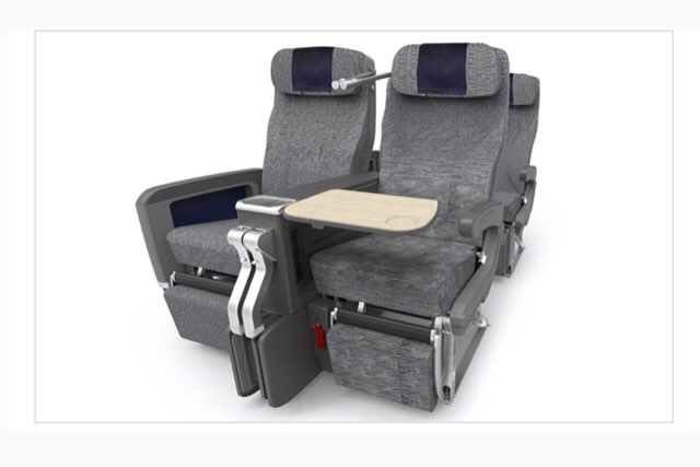 f:id:mile-de-hawa111:20190514130332j:plain ANAハワイ便 A380のプレミアムエコノミーの座席