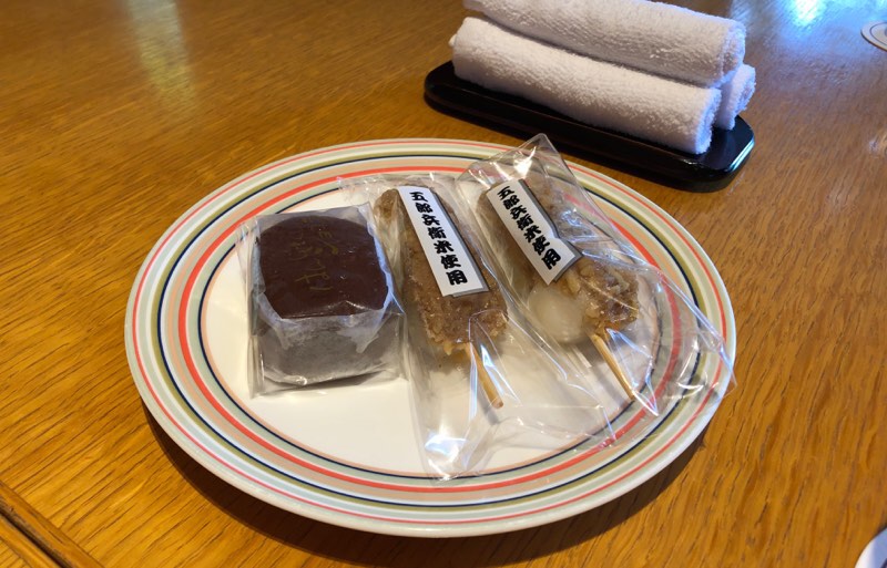 f:id:mile-de-hawa111:20191008150625j:plain ザ・プリンス・ヴィラ軽井沢のウェルカムスイーツ