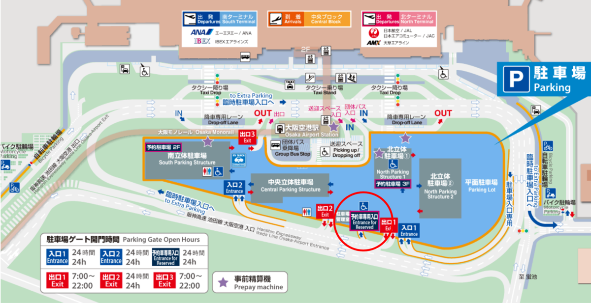 伊丹空港　関空　駐車場　予約　いつから　夏休み　８月　満車