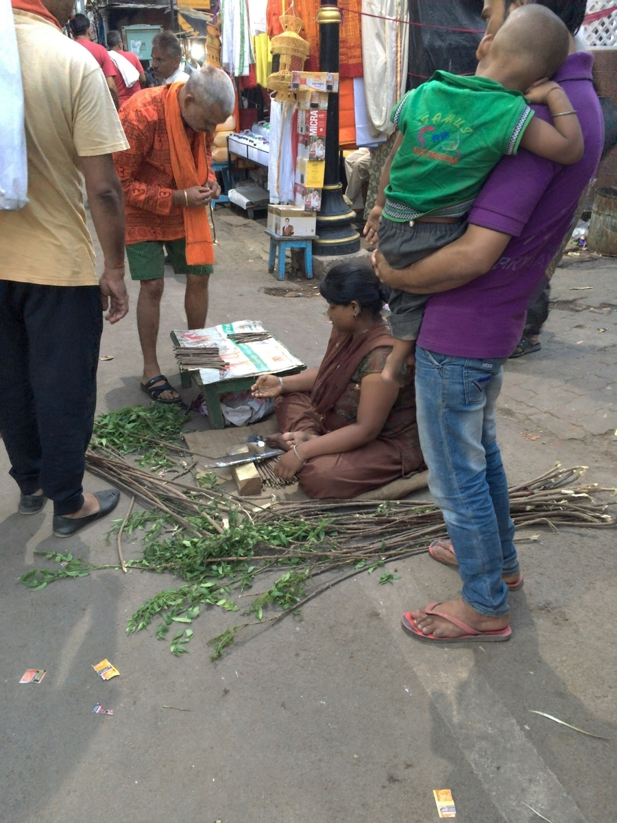 ベナレスの歯磨き