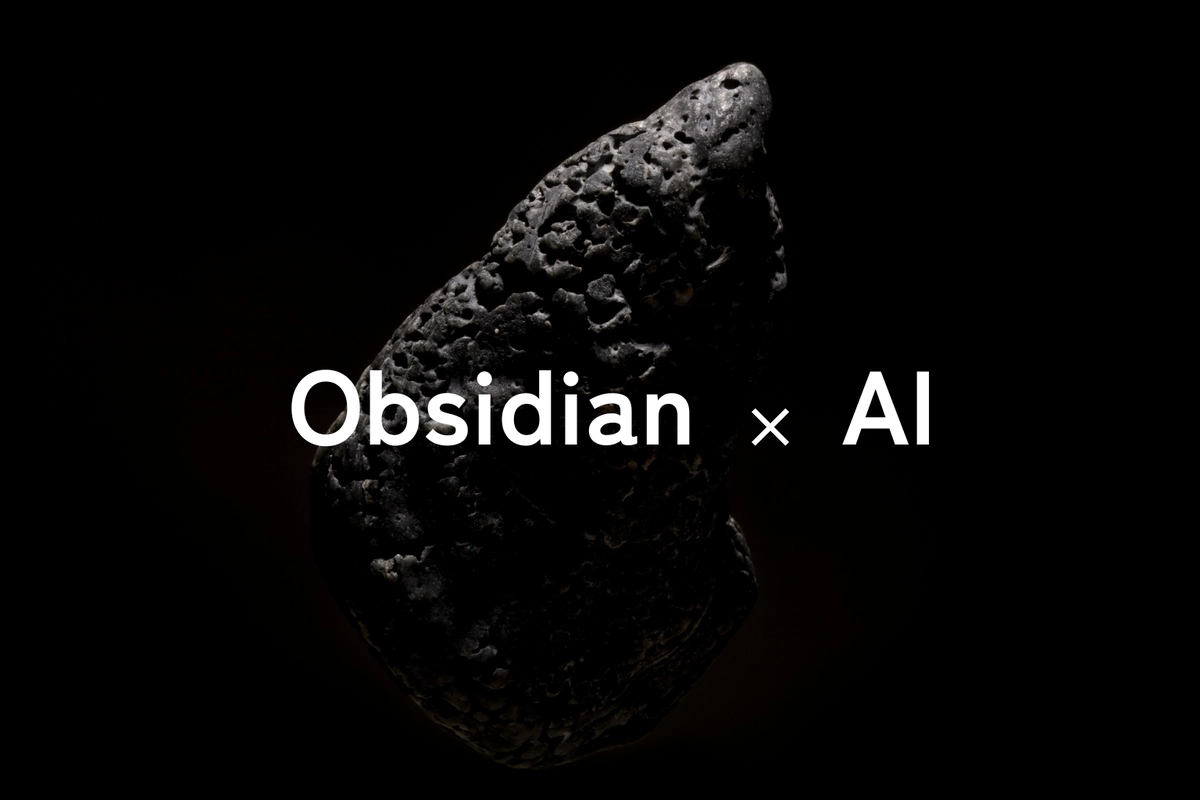 ObsidianとAiの融合を示す画像。