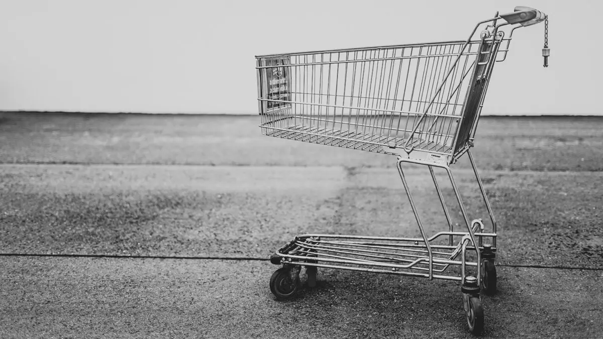 カートに入れたのに買わなかった人(カゴ落ち)のイメージ画像。