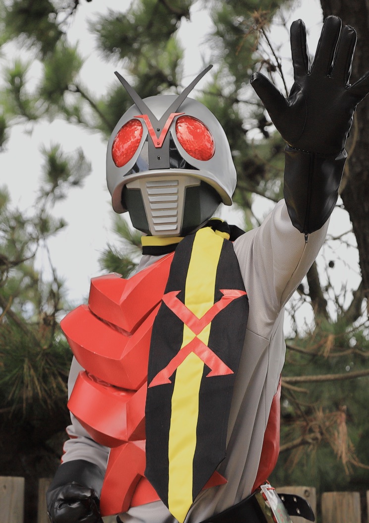 仮面ライダー風 1分の1スーツ 着用可 未塗装カスタム対応 ガワコス自作】1/1 仮面ライダーを作る Xライダースーツ編【制作