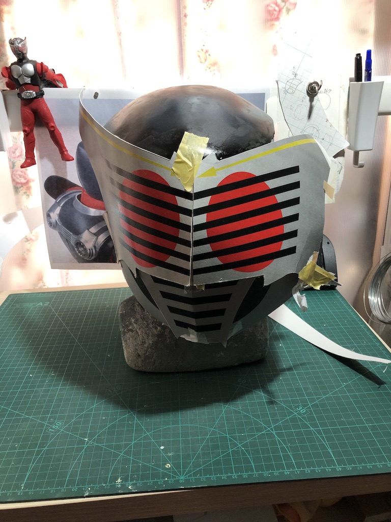 仮面ライダー龍騎を作る2【マスク制作記】 - 創造人間 DIY