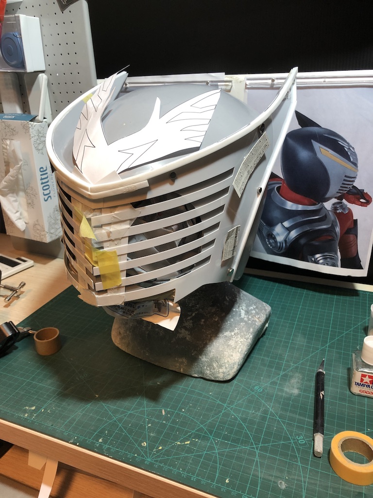 仮面ライダー龍騎を作る3【マスク制作記】 - 創造人間 DIY