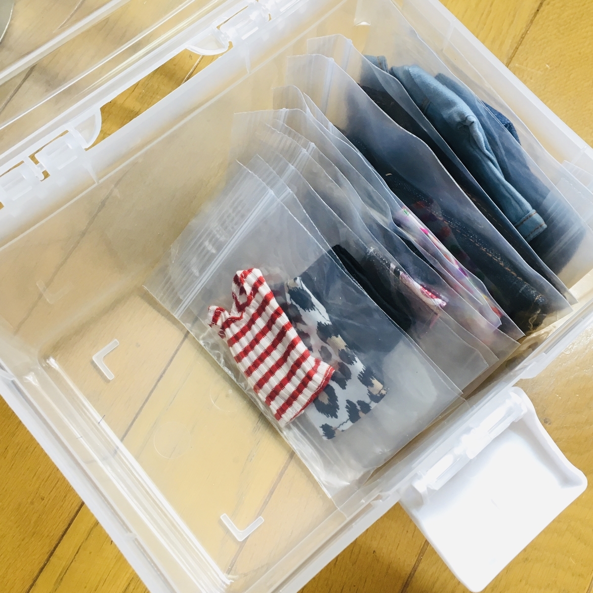 SDお洋服整理中 我が家のドール服収納紹介！テーマは省スペース＆見やすく