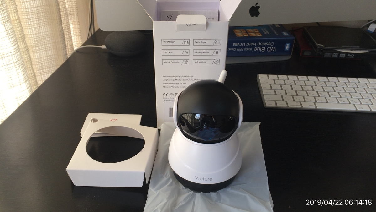 Amazonで購入したネットワークカメラ Victure 1080P FHD 200万画素 が 