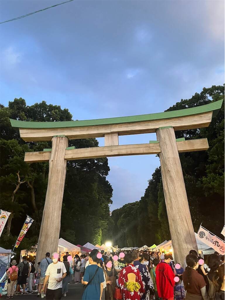 2024年　みたままつり　ナイトマーケット　護国神社　福岡