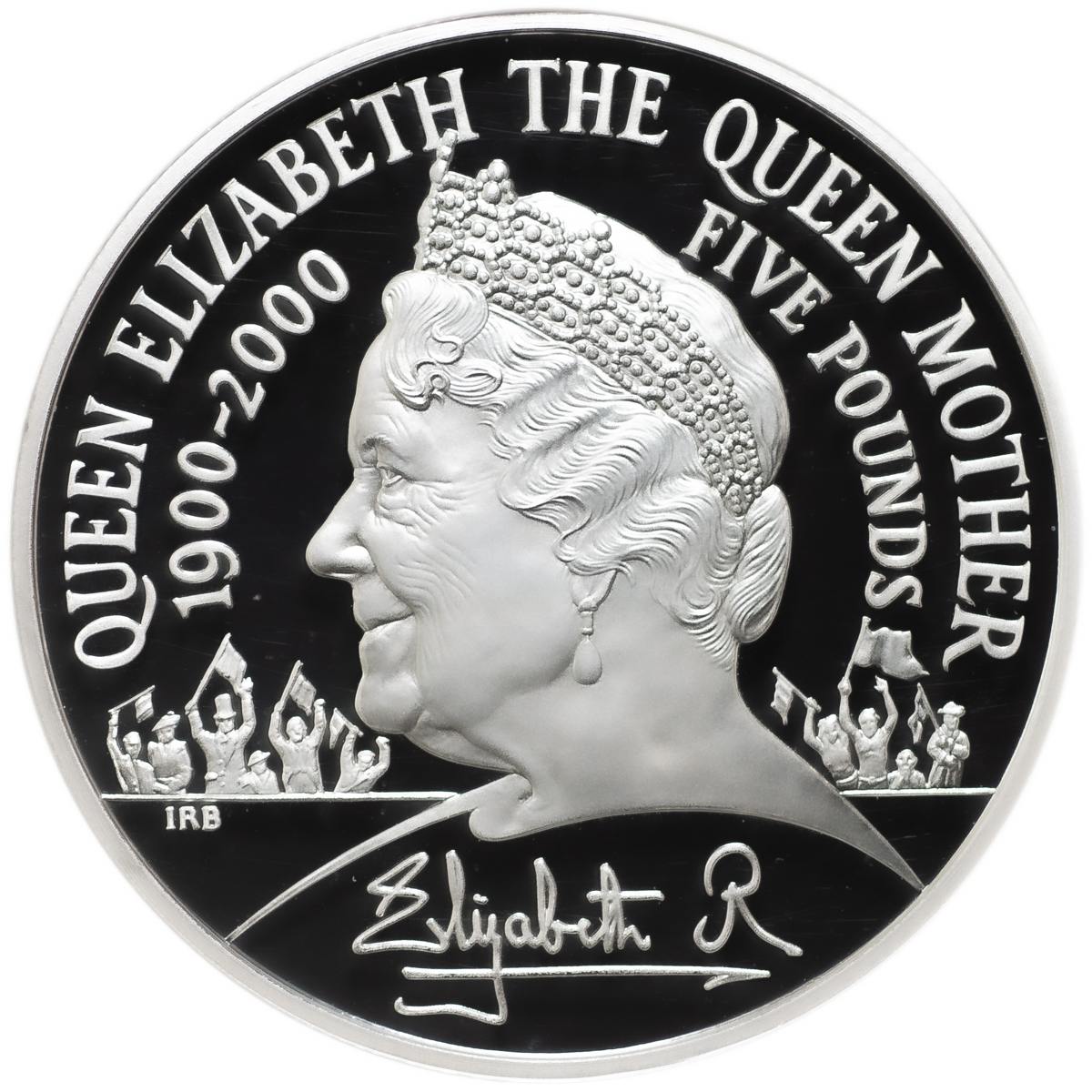 イギリス 0 銀貨 NGC クイーンマザー 生誕100年記念 5ポンド ￡5