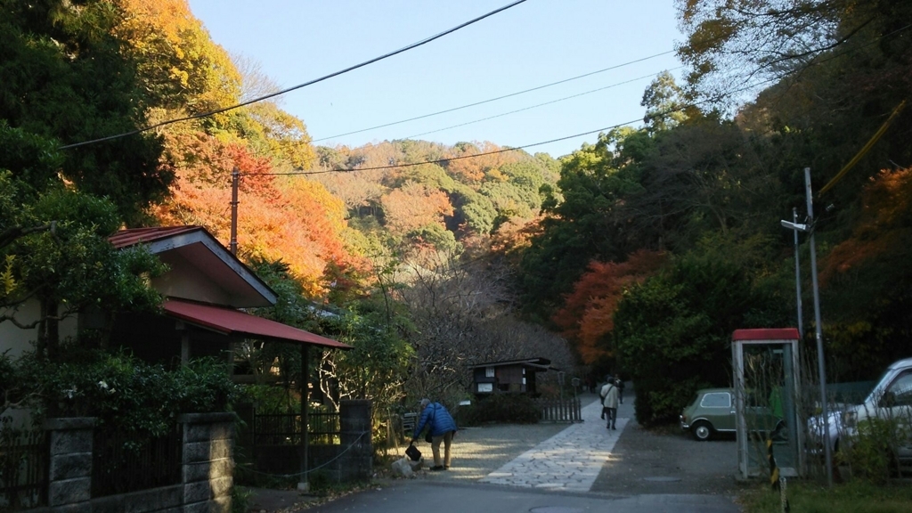 瑞泉寺拝観受付付近の紅葉