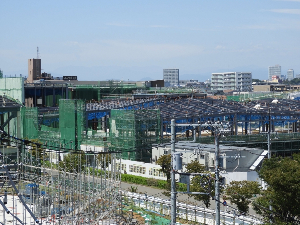グランベリーモール建替工事の進捗状況 平成30年8月 酒とうどんと御朱印の日々