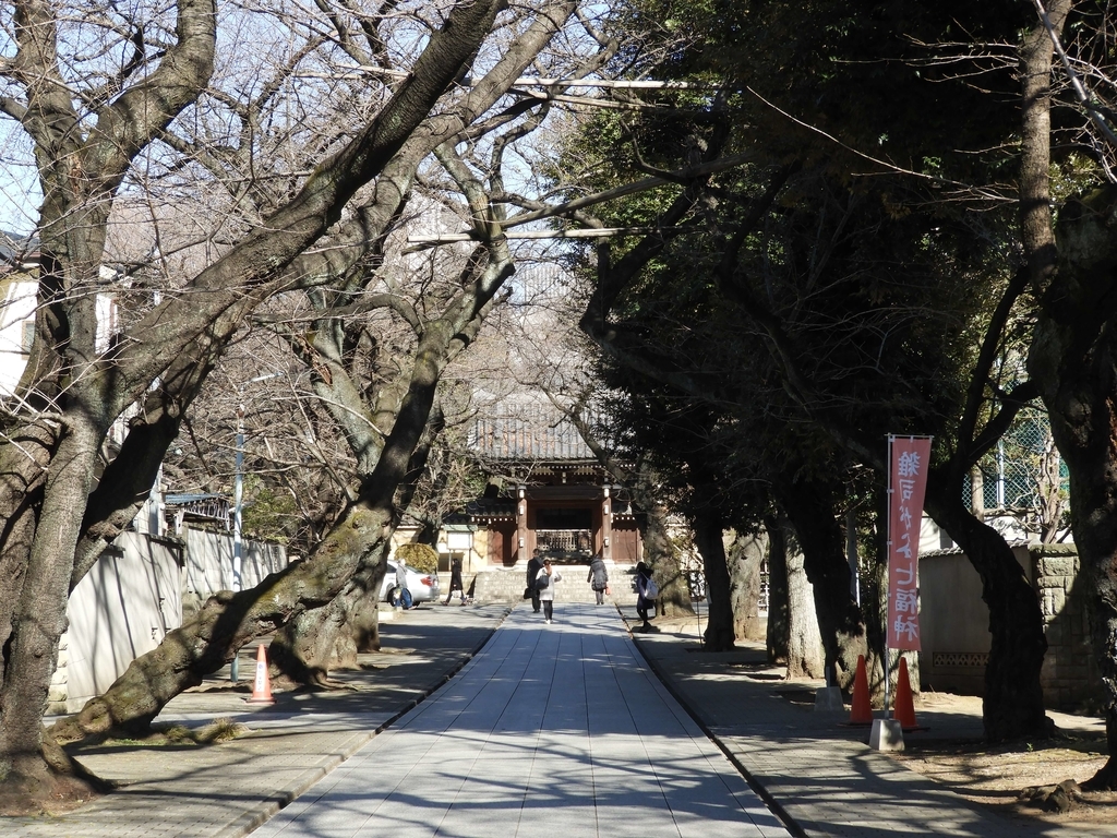 法明寺の参道