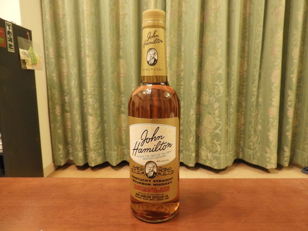 John Hamilton 4年 ケンタッキー バーボンウイスキー　終売品 John Hamilton 4年 ケンタッキー バーボンウイスキー 終売品 John