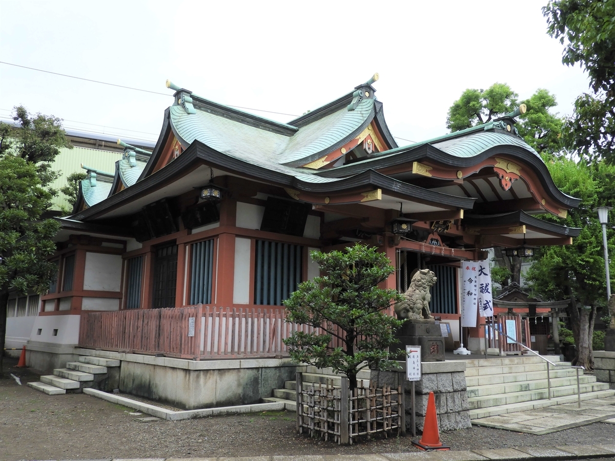 鮫洲八幡神社の現在の社殿