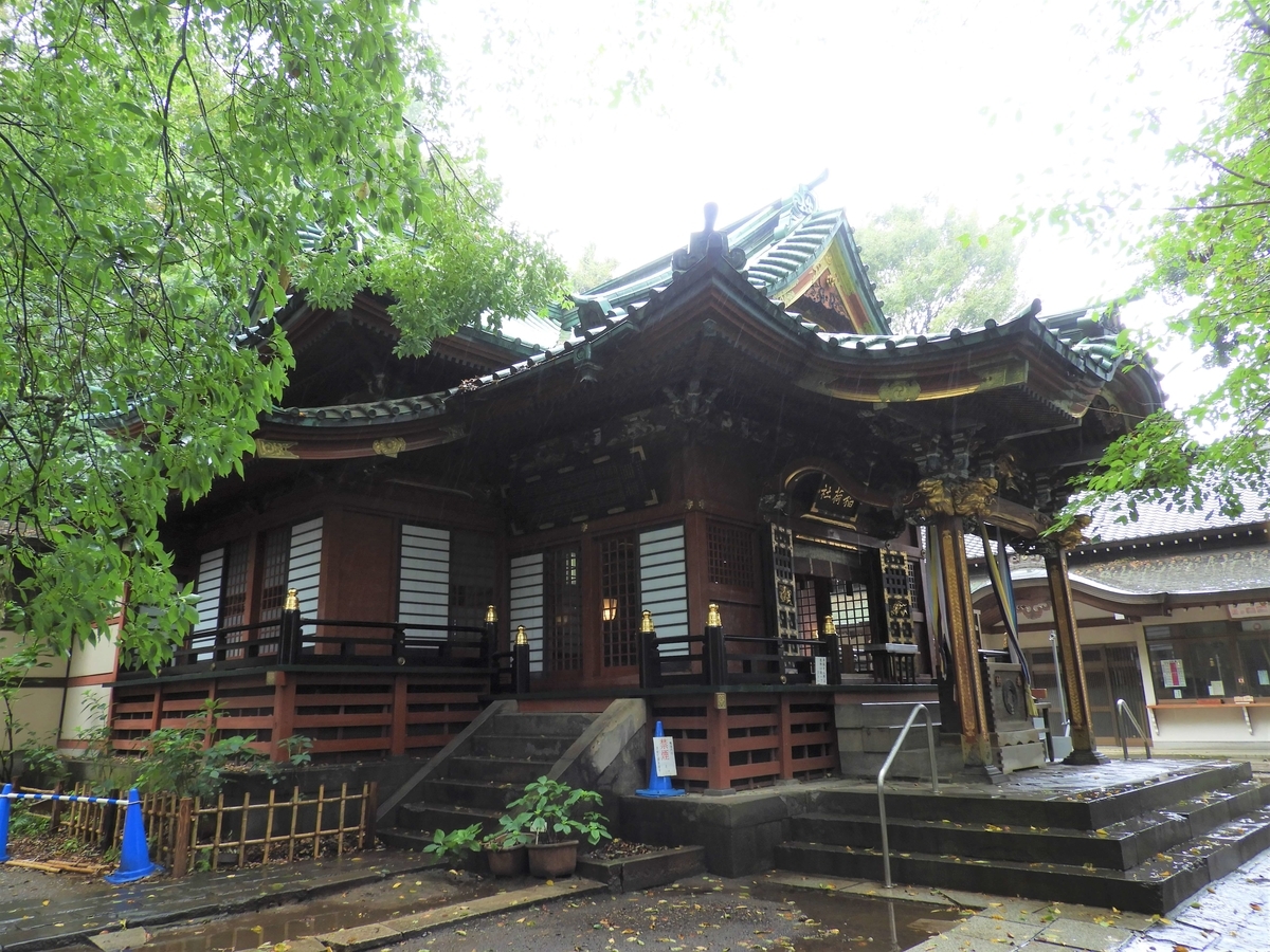 11代将軍家斉により寄進された社殿