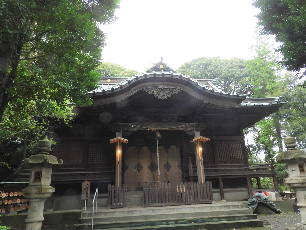 大稲荷神社の拝殿