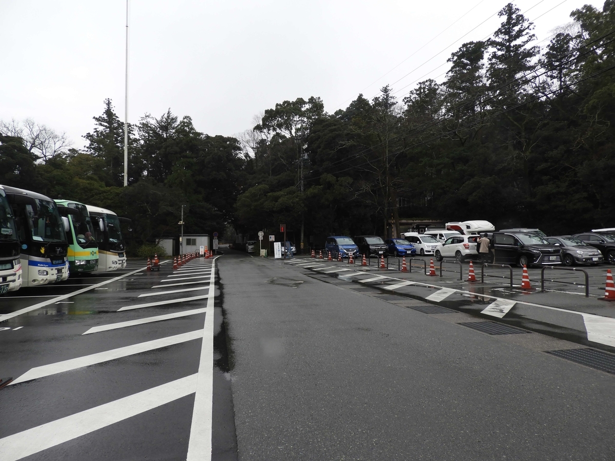 観光バスの駐車場