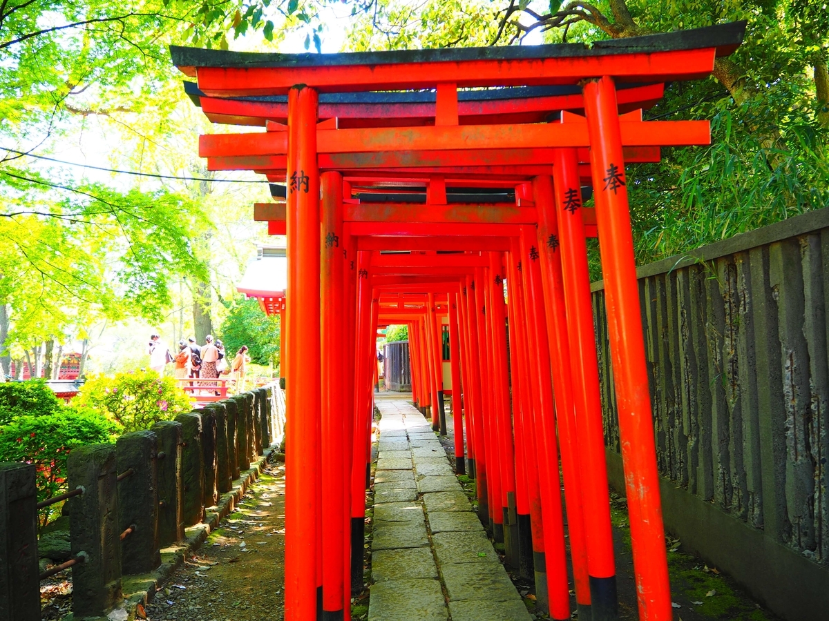 乙女稲荷神社の千本鳥居出口