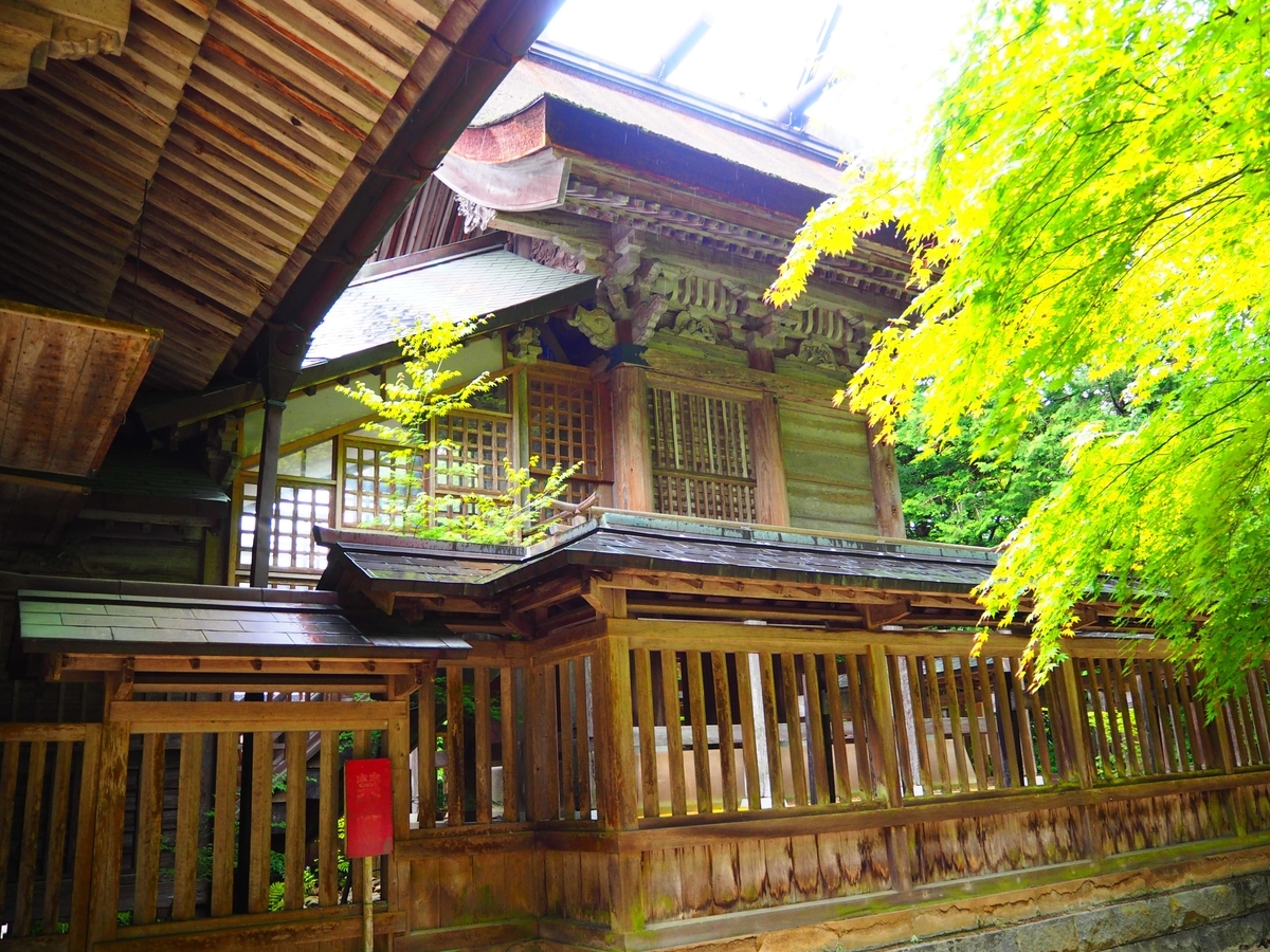 幕末に再建された玉作湯神社の本殿