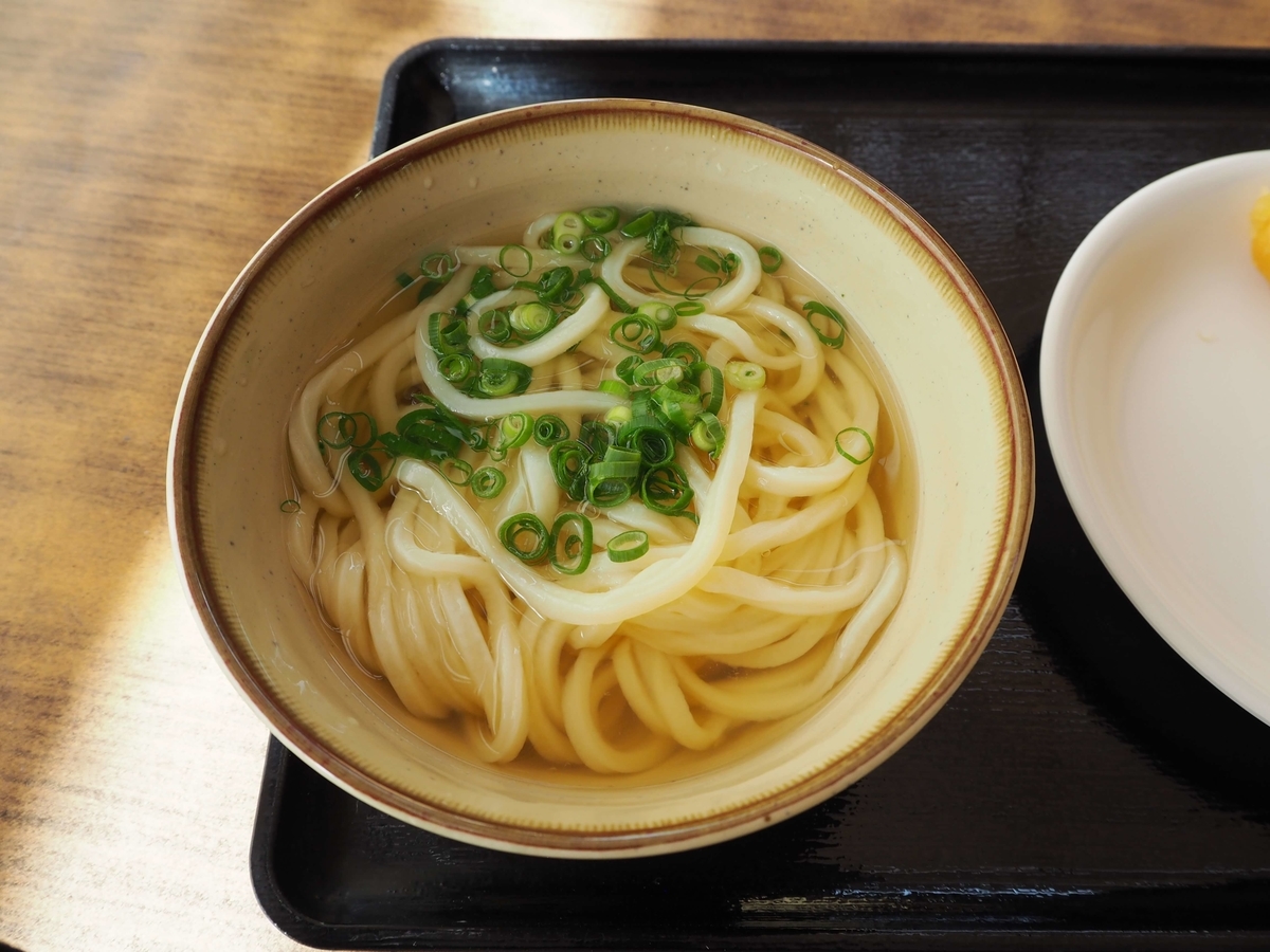 感動的美味さだったなかむらのかけうどん（小）