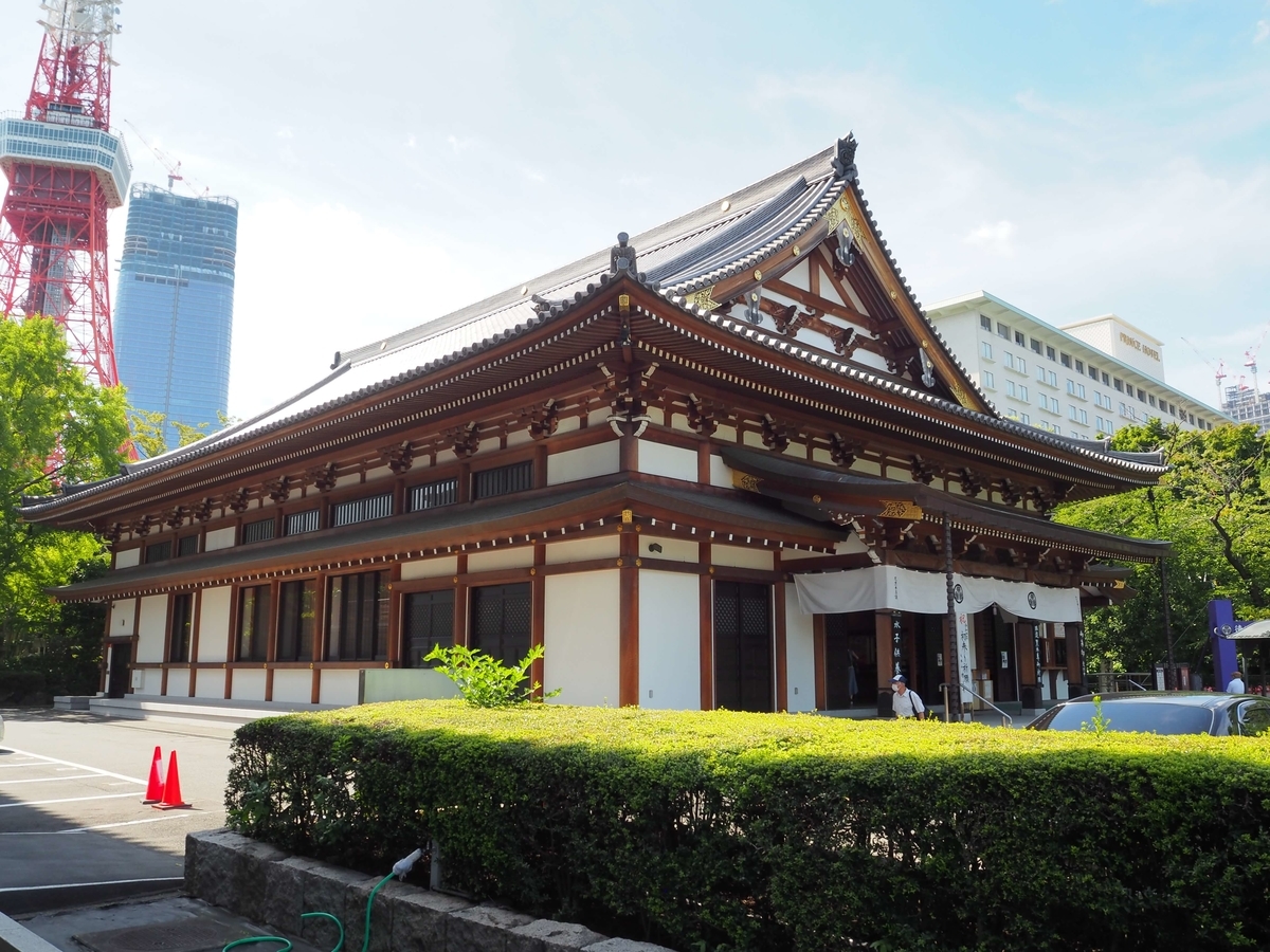 2022年7月23日の増上寺の安国殿