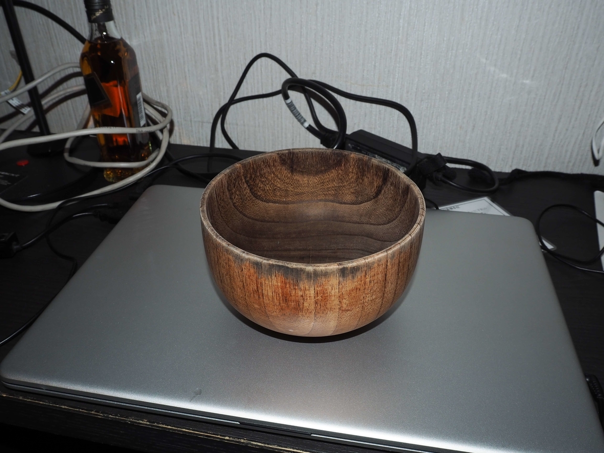 荷物に入れていた丼