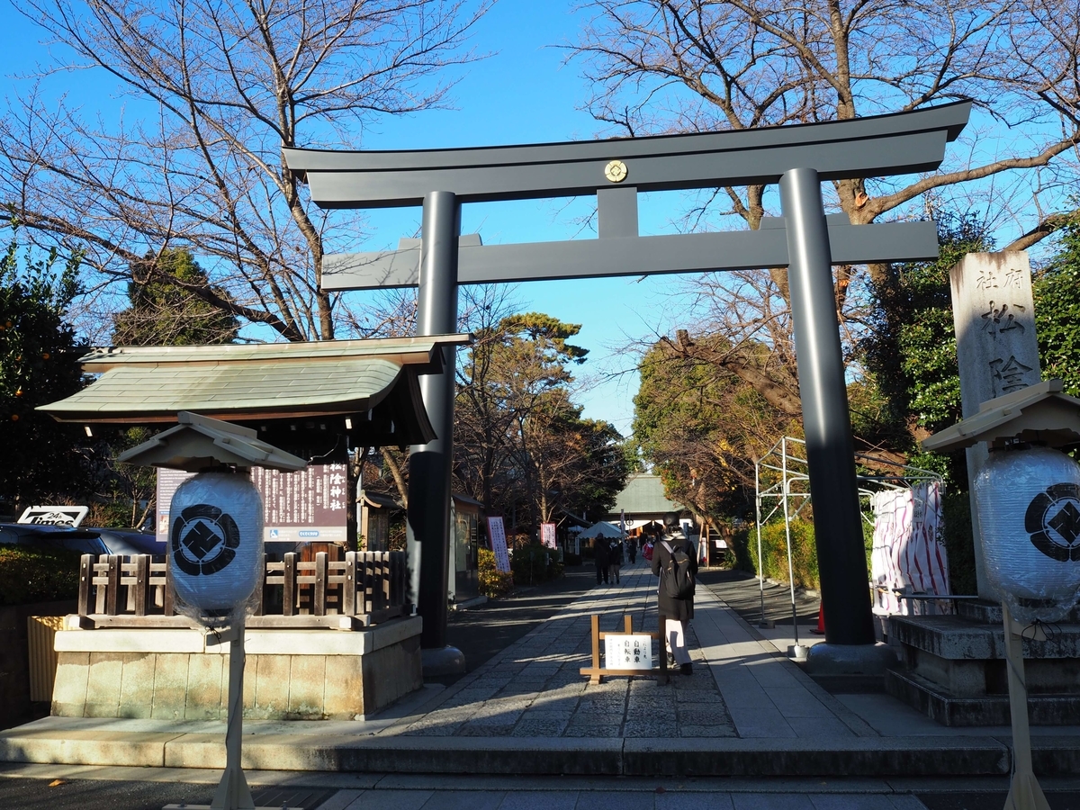 松陰神社の大鳥居