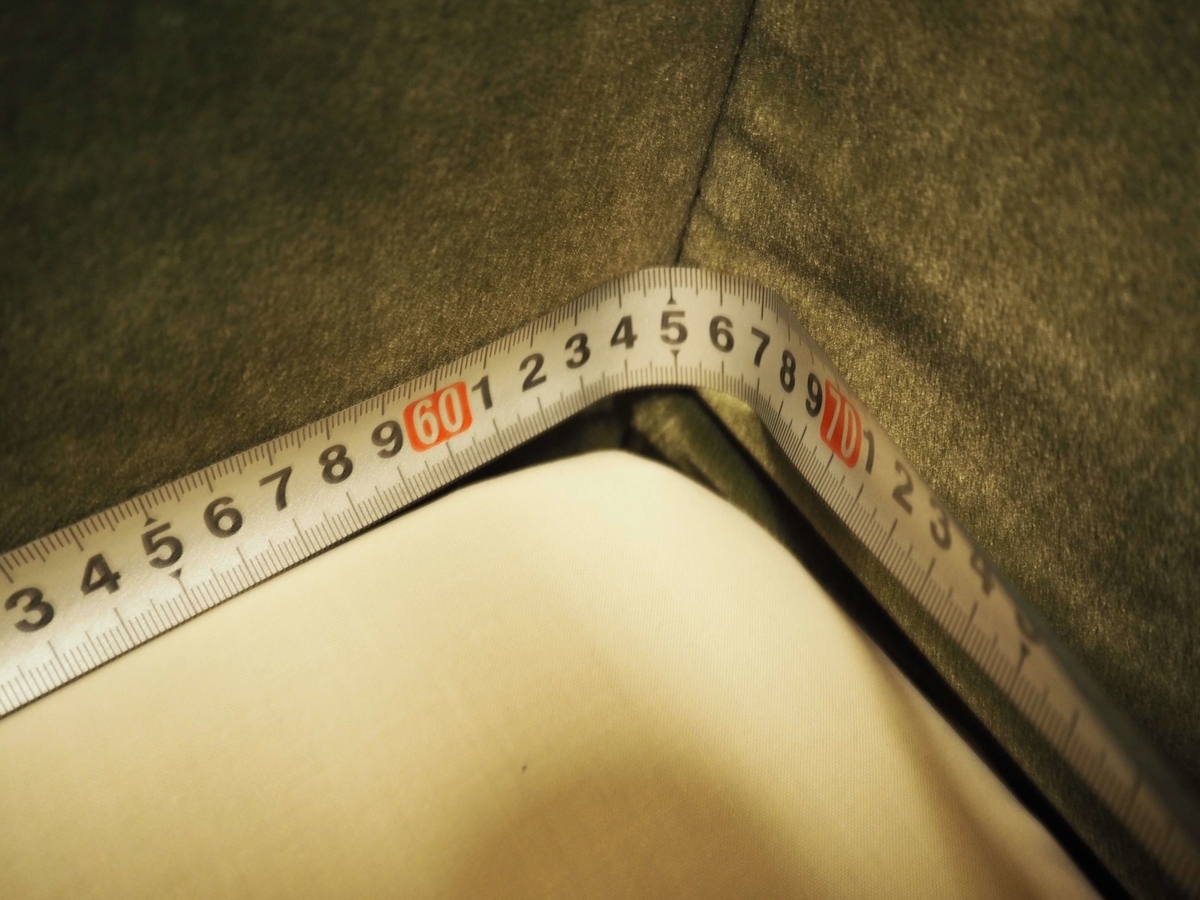 枕側のベッドの幅