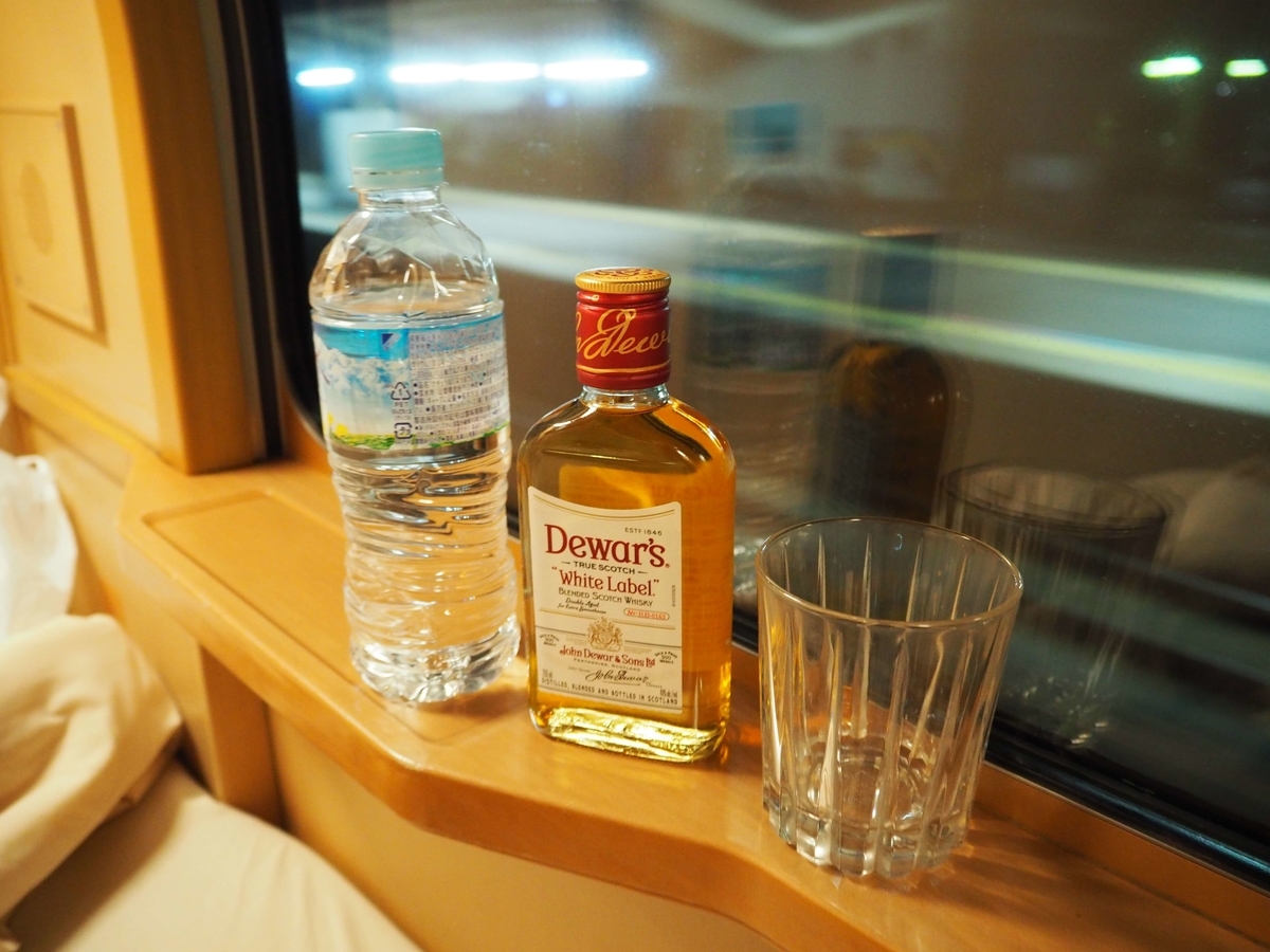 ウィスキーと水