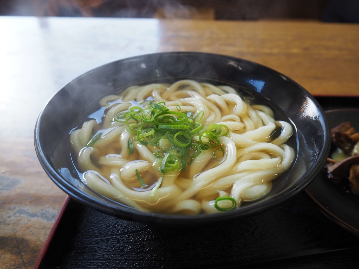 かけうどんの小