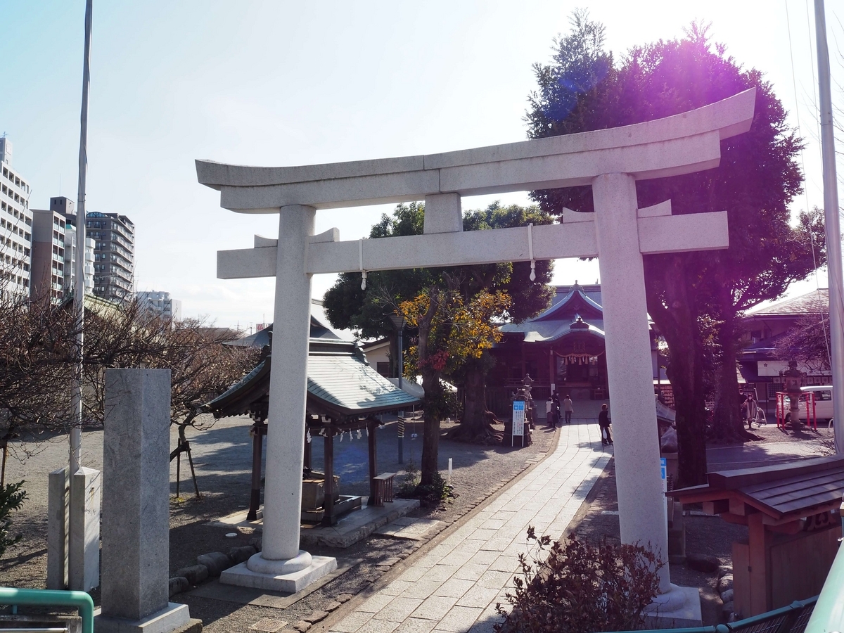 町田天満宮の大鳥居