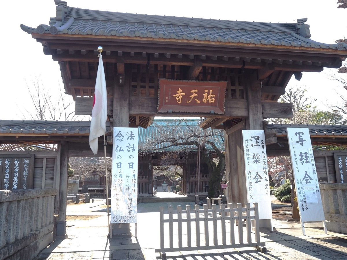 祐天寺の表門2023