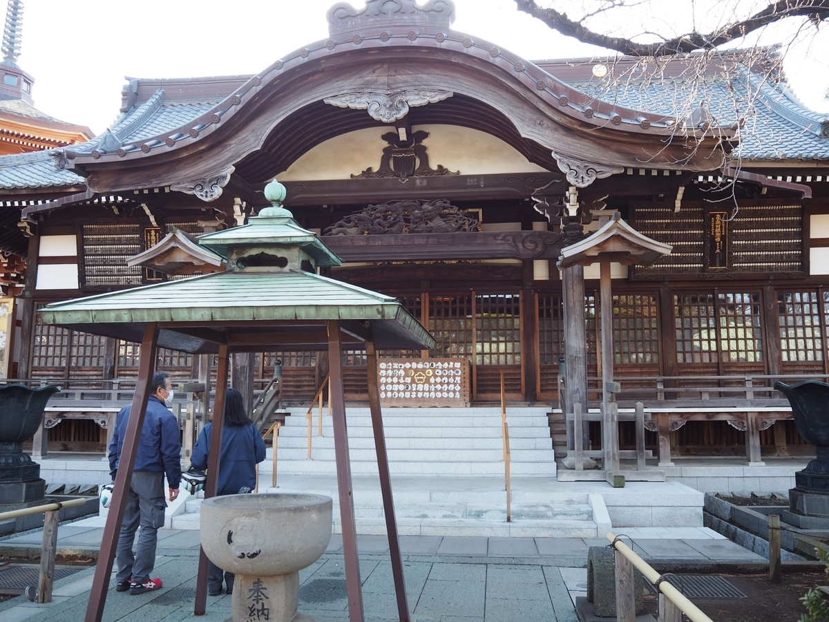 祐天寺の本堂2023