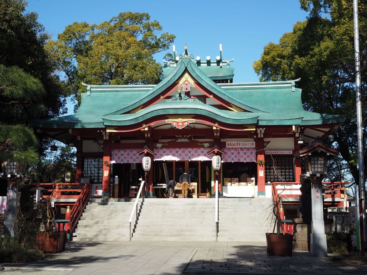 多摩川浅間神社の拝殿