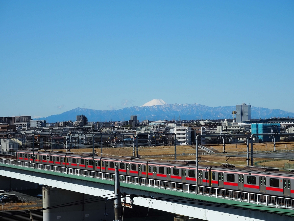 多摩川と鉄橋