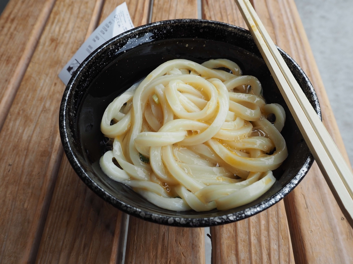 よくかき回したうどん