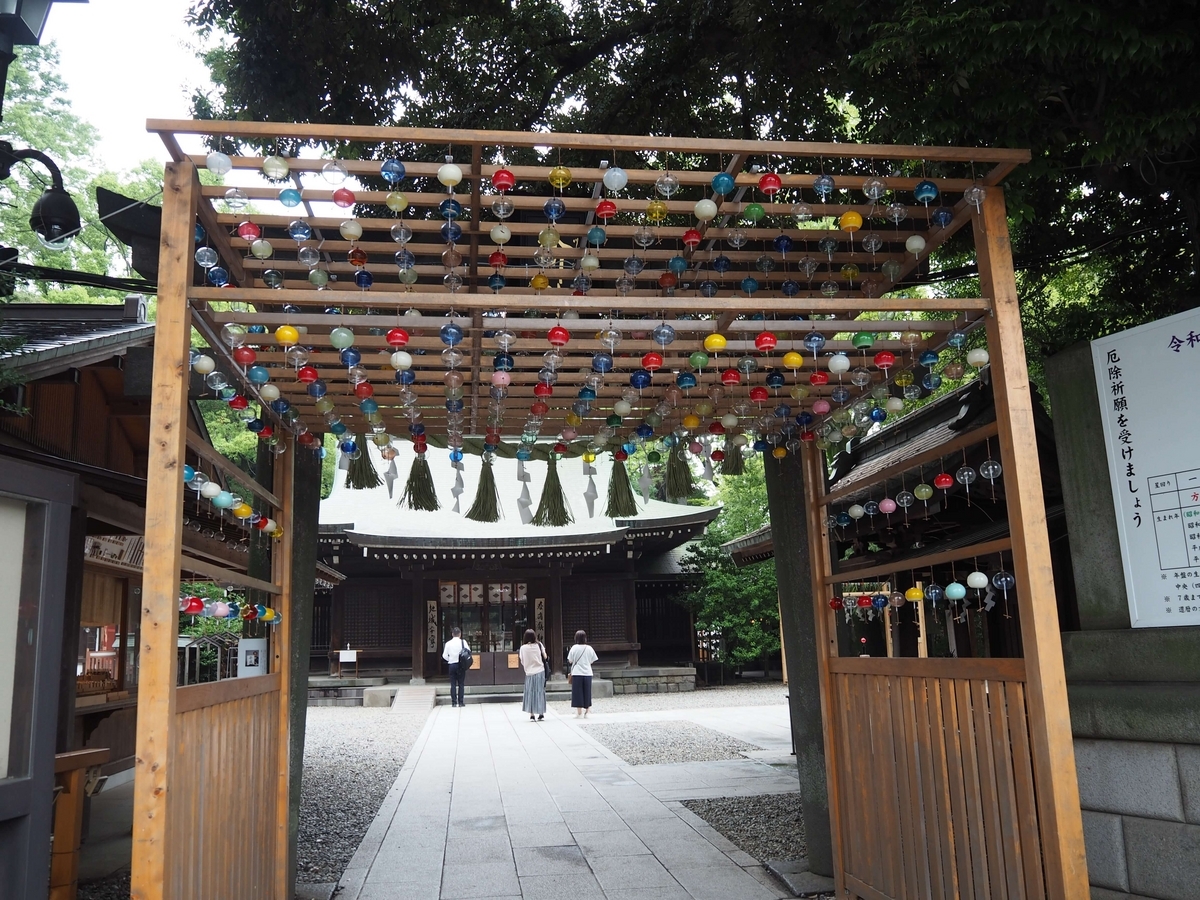 川越氷川神社の風鈴