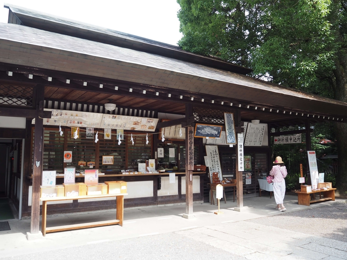 秩父神社の授与所