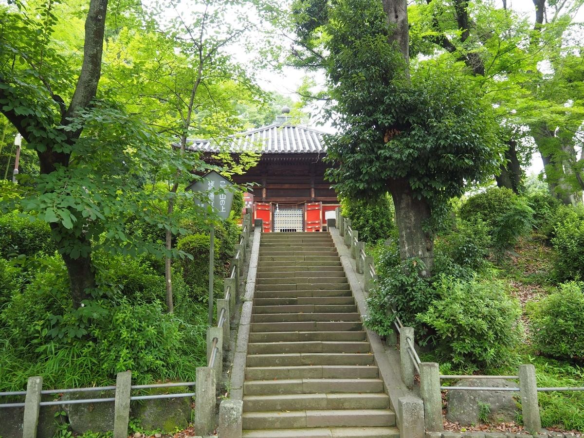 2023年7月15日の慈眼堂へ続く石段