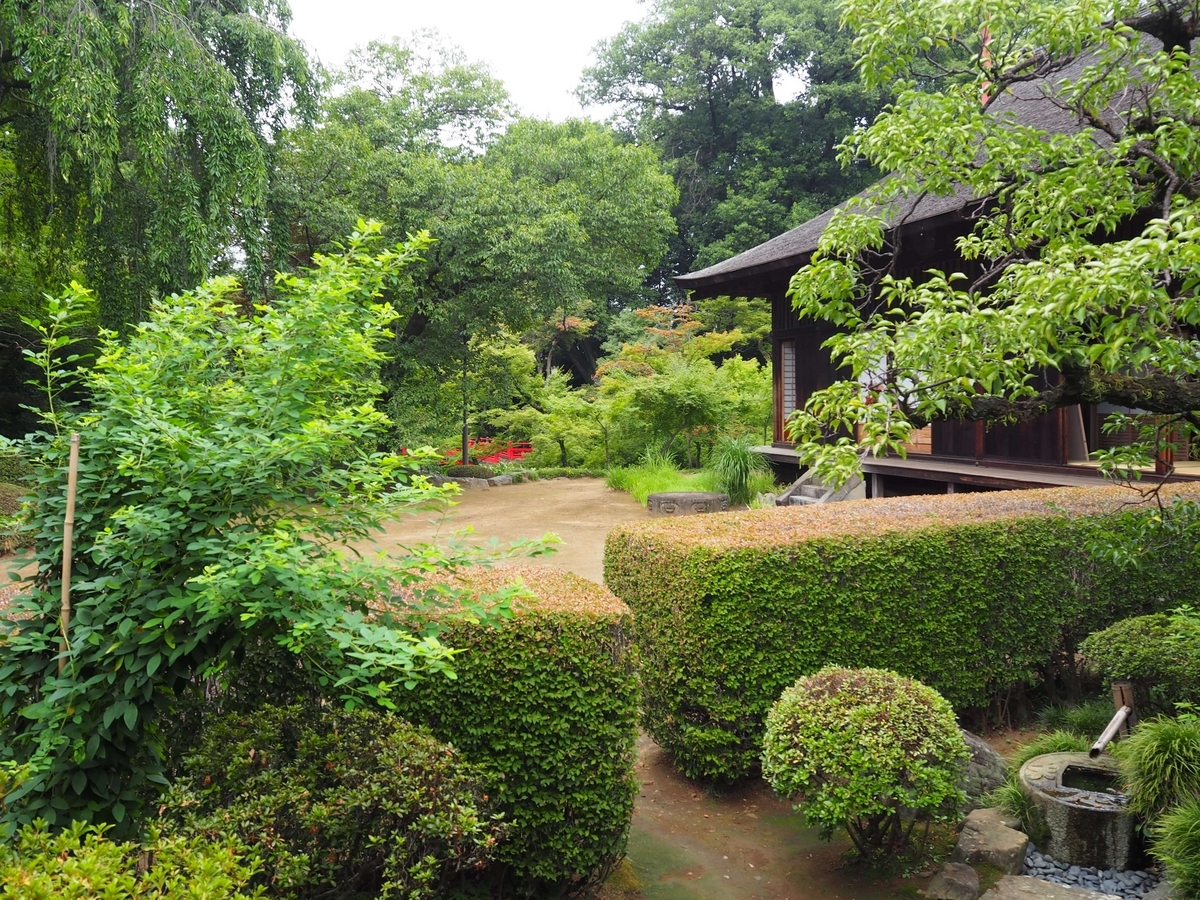 2023年7月15日の喜多院の庭園