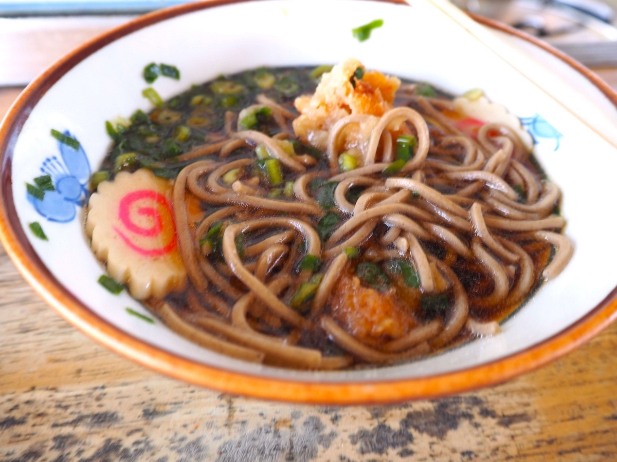 コロッケをほぐしたみしまコロッケそば