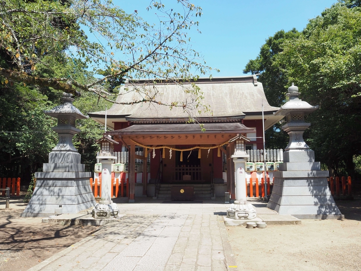 息栖神社の拝殿