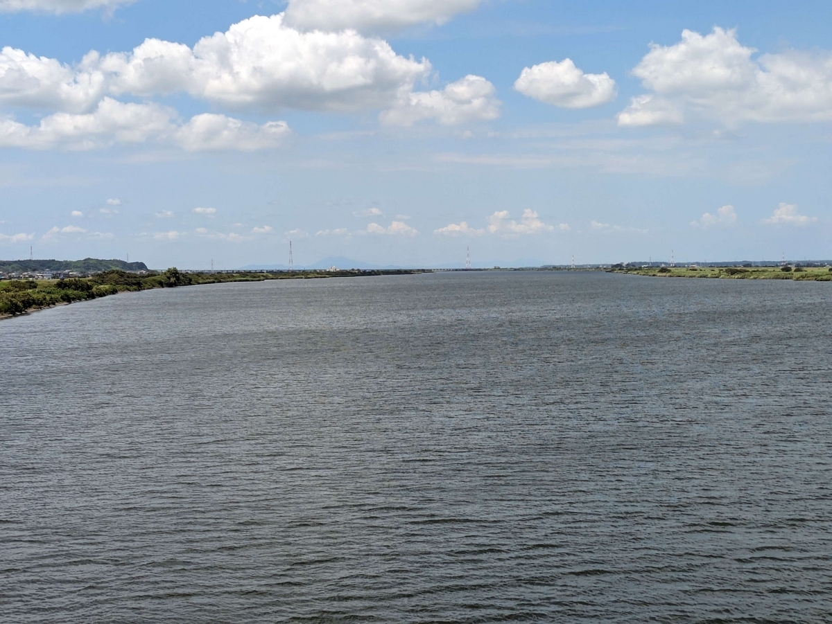 利根川と筑波山
