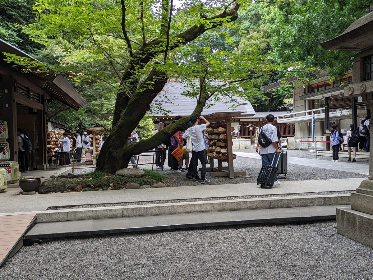 ライブ当日の乃木神社