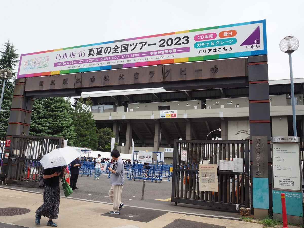 秩父宮ラグビー場の門